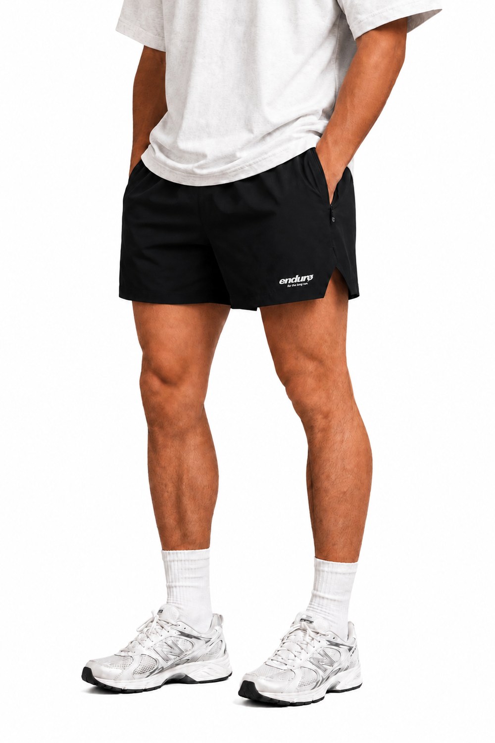 Men's Merino Long Run Short 5 inch